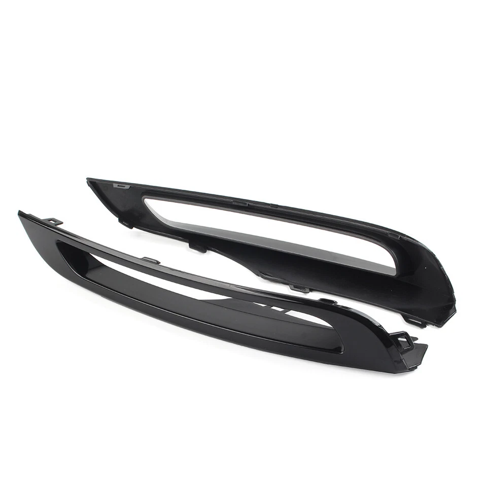 For Range Rover Velar 2018-2024  Glossy Black Front Bumper Fog Light Cover Trim - Image 1 of 4