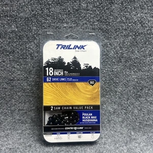 Trilink Saw Chain CL15062X2TL2 18" (2 Pack) S62 Poulan Craftsman Husqvarna NEW - Picture 1 of 2
