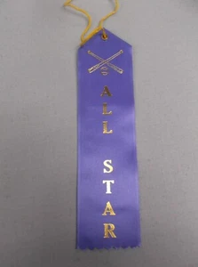 lot of 10 baseball crossed bats ALL-STAR blue ribbon award carded w/string - Picture 1 of 1