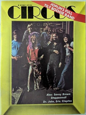 CIRCUS Magazine October 1970 Janis Joplin, Steppenwolf, Dr. John, Eric Clapton  - Image 1 of 4
