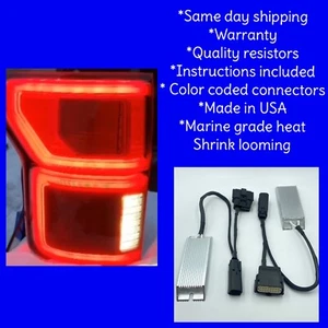 2018 Ford F150 Tail Light Adapter Conversion Harness Halogen To Led PnP - Picture 1 of 3