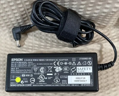 Adaptador de CA Epson A361H original OEM con cable de alimentación para impresoras PictureMate Foto 1 de 4
