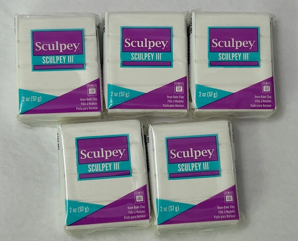 Sculpey III Polymer Clay 2oz White 715891110010