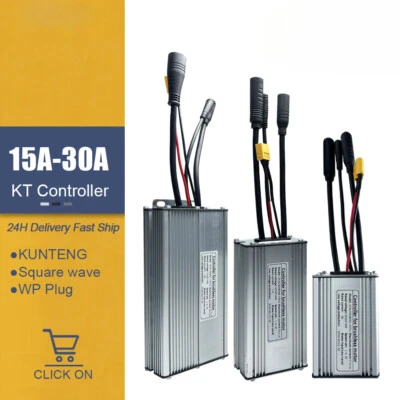 Electric Bike Controller 36V/48V 15A 17A 22A 25A 30A Waterproof Plug 250W-1000W - Image 1 of 4