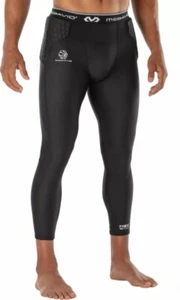 NWT McDavid Mens Hex Basketball Compression 3/4 Tights Hip Tail Pads XLARG Black - Picture 1 of 4