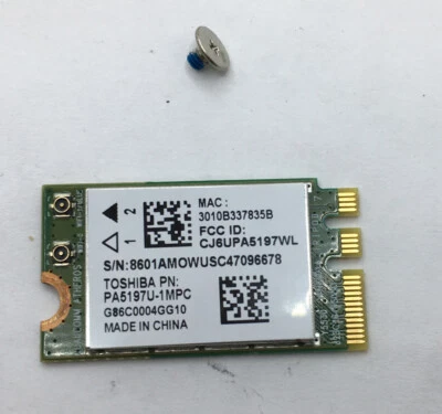 Toshiba Satellite C55-B5350 C55D-B Series Wireless WiFi Card PA5197U-1MPC Screw - Image 1 of 2