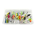 High-Quality Fishing Jig Ice Head 30Pcs Glow The Dark Lures Kit With Single Hook