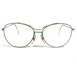 Robert La Roche VIENNE COL.M30 Eyeglasses Frames Green Gold Round 52-18-125