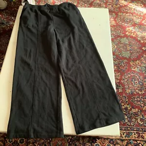 Gap Pants Womens XL Tall Vintage Soft Wide-Leg Seamed Sweatpants Black NWT 33.5" - Picture 1 of 8