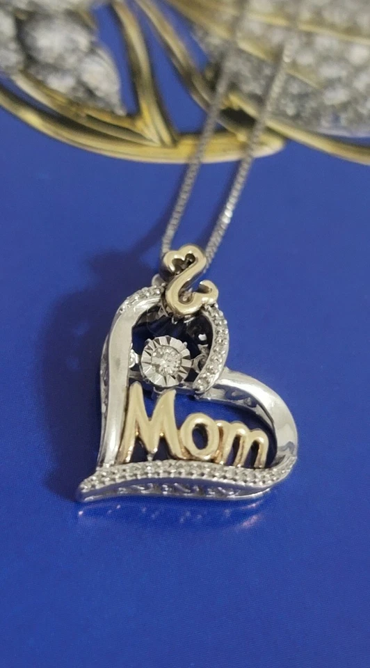 Collar de Diamantes Jane Seymour Corazones Abiertos Mamá 10k Yg Ss Ritmo Edición Limitada Foto 1 de 4