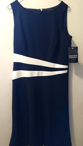 SPENSER JEREMY BLACK DRESS WITH CREAM SIZE 10 NWT - Picture 1 of 4
