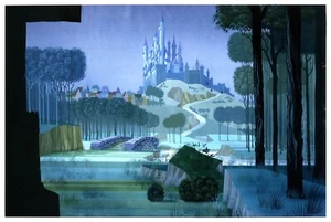 Sleeping Beauty Concept Art By Eyvind Earle - Quality Matte Print - FRAME ME - Picture 1 of 2