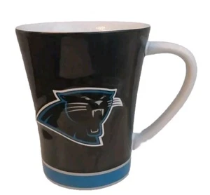 Carolina Panthers NFL Fan Black Blue 15oz Coffee Cafe Mug - Picture 1 of 6