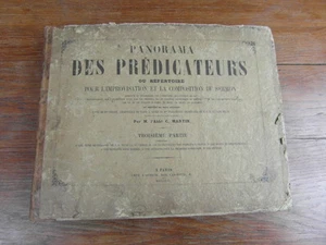 Abbé MARTIN / PANORAMA DES PREDICATEURS 3e PARTIE Gap 1856 Religiosa - Picture 1 of 9