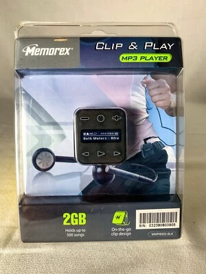 Memorex 2GB  MP3 Music Player Hold 500 Songs w Headphones Bundle New🔥 - Image 1 of 3