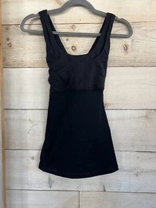Sujetador deportivo Lululemon negro - Camiseta sin mangas espalda cruzada talla 4 - Imagen 1 de 3