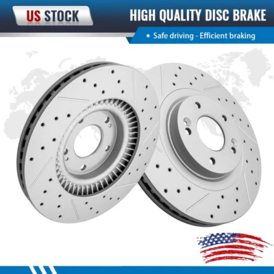 Juego de rotor de freno delantero perforado para Hyundai Santa Fe Sport Kia Sorento 2013-2020 Foto 1 de 4