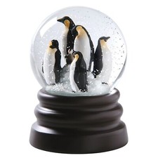What on Earth Penguin Musical Snow Globe - Let it Snow