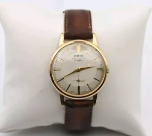 Vintage ORIS cal 461 15 joyas esfera sub segundos años 60 cuerda manual oro 10 millas - Imagen 1 de 4
