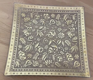 Vintage 60s Georges Briard Gold Gilt Tray Persian Garden Mid Century Modern MCM - Picture 1 of 8