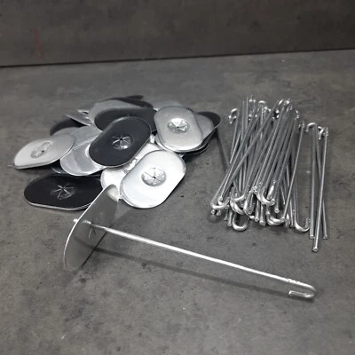 POWERPREIS24® 100x Haken für Solaranlagengitter Solar Solarpanele Befestigung Taubenabwehr