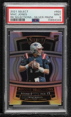 2021 Panini Select Rookie Selections Silver Prizm Mac Jones #RS-5 PSA 9 MINT RC - Image 1 of 2