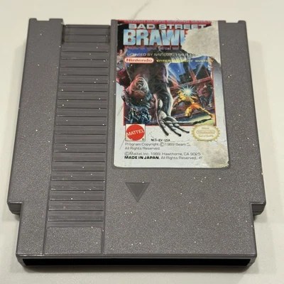 Bad Street Brawler (Nintendo NES, 1989) Authentic Pins Cleaned TESTED FREE SHIP - Image 1 of 4