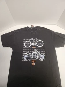 Vintage Harley Davidson T-Shirt. 2002. Kailua-Kona Hawaii. Size L. 1903-2003. B1 - Picture 1 of 7