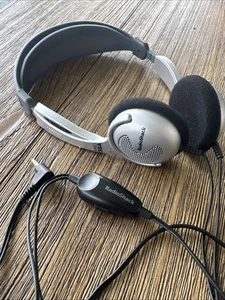 Radio Shack PRO 35A Titanium Diaphragm Black Gray Silver Stereo Headphones - Bild 1 von 5