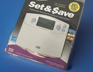 Hunter Set & Save 7-Day Programmable Thermostat 44360 Heat Cool Indiglo LCD - Picture 1 of 7