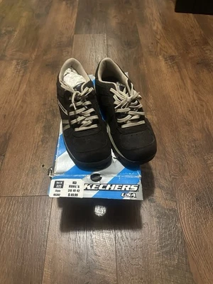 Skechers Grand Jams SPRUCE Lace Up Chocolate Suede & Tan Size 10 Worn Once - Image 1 of 4