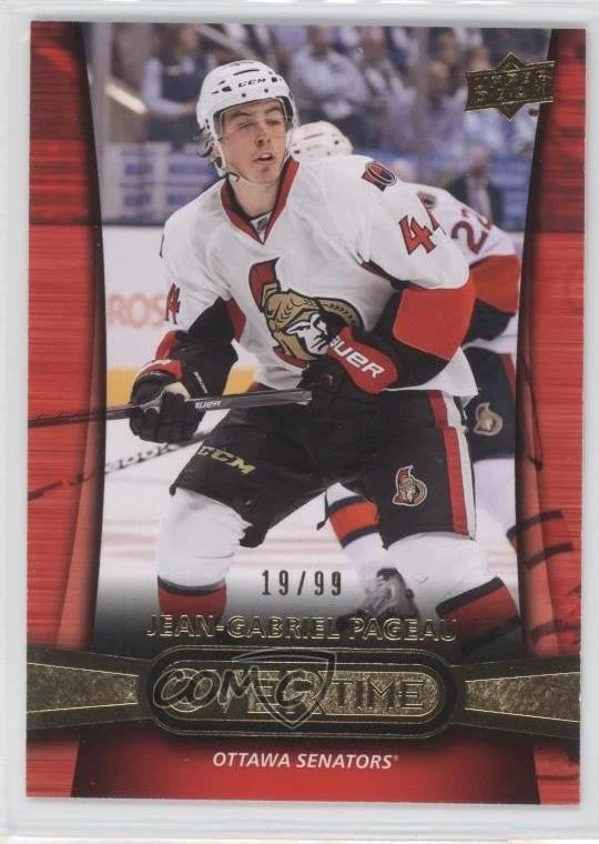 2013-14 Upper Deck Overtime Gold /99 Jean-Gabriel Pageau #64 Rookie RC - Image 1 of 2