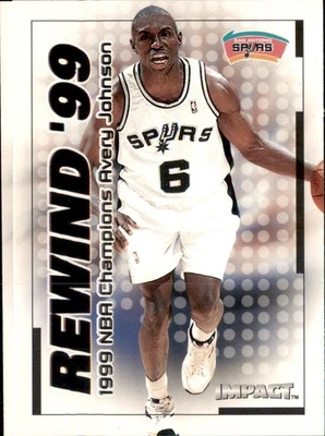 1999-00 Skybox Impact - Rewind '99 Avery Johnson #5 RN - Image 1 of 2