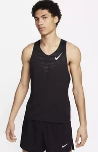 Nike Aeroswift Singlet Running Tank Top Black Men’s Size Small FN4231-010 New - Picture 1 of 6