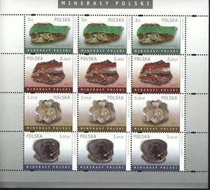 Poland MNH 2010 Minerals Complete sheet - Picture 1 of 1