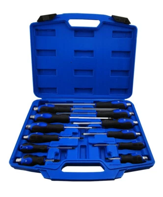 Britool Hallmark 12 Piece Hammer Through Impact Head Screwdriver Set slot PH - Image 1 of 3