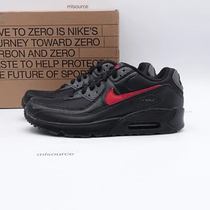 Size 7Y Youth / 8.5 Women's Nike Air Max 90 Next Nature Sneaker FQ2428-001 Black - Picture 1 of 8