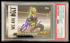Shotzi Blackheart Signed 2021 Topps WWE We Are NXT Trading Card PSA DNA Slabbed - Picture 1 of 2