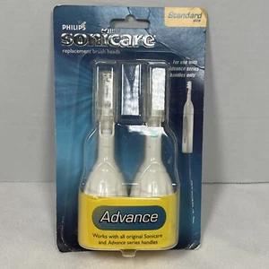 Philips Sonicare Advance Paquete de 2 cabezales de cepillo de dientes de repuesto estándar - Imagen 1 de 2