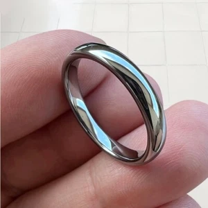 3/5/7 mm Kuppel poliert glänzend Wolframcarbid Ring Band bequeme Passform Herren Damen - Bild 1 von 9