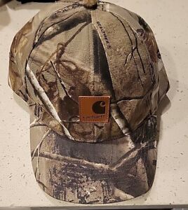 Chapeau réglable chasse pour homme Carhartt Realtree camouflage toile à bretelles 