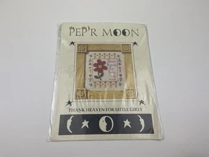 Pep’r moon Thank Heaven For Little Girls Punch Needle And Cross Stitch Pattern - Picture 1 of 3