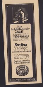 HANNOVER, Werbung 1941, Geha-Werke Schönschriftband