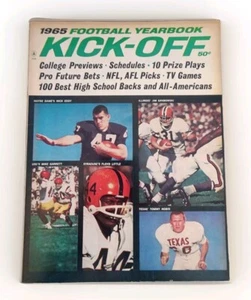 1965 Kick-Off Football Yearbook Magazine – Floyd Little & Tommy Nobis B28 - Picture 1 of 4