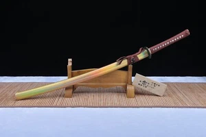 Katana Sword Colorful Sheath Handmade Carbon Steel Forging Gift Sharp - Picture 1 of 8