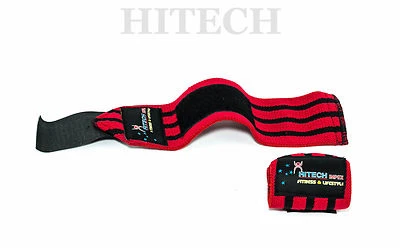 12" Heavy Duty Weight Lifting Wrist Wraps Gym Wrist Support Wraps Straps  - image 1 of 2
