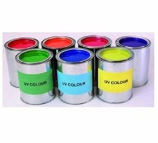 Barattolo 100ML VERNICE SMALTO VIOLA fluorescente luminoso effetto luce UV WOOD