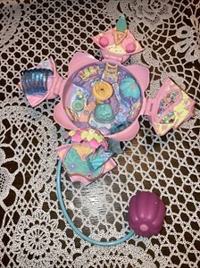 Vintage 1996 Polly Pocket Fountain Fantasy Water lily Bluebird toys TLC - Picture 1 of 6