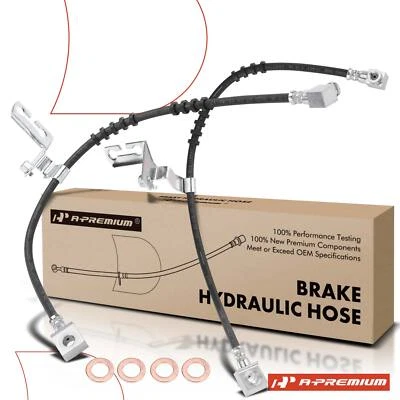 A-Premium 2pcs Front LH & RH Brake Hydraulic Hose for Chrysler Dodge Plymouth - Image 1 of 4