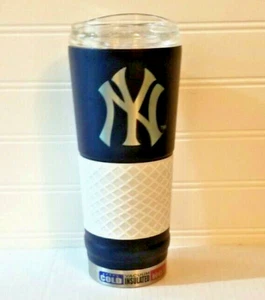 MLB NEW YORK YANKEES Stainless Steel Travel Mug 24oz Hot or Cold - Picture 1 of 11